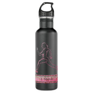 Grace in Motion: Die Silhouette der Geschwindigkei Edelstahlflasche