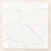 "Grace in Motion: Flamenco Spirit" Glasuntersetzer (Rückseite)