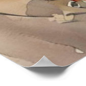 Grace in Silence: Traditional Kimono Elegance Poster (Ecke)