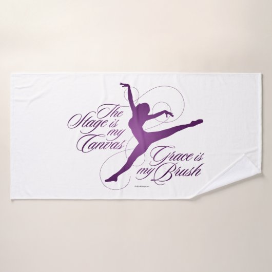 Grace Is My Brush Bath Towel Set (Badehandtuch)