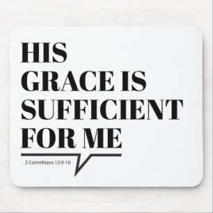 Grace ist genug Evangeliumsgrafik Gottes Eid Mousepad