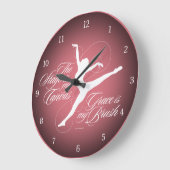 Grace ist mein Brush (Tanz) Große Wanduhr (Winkel)