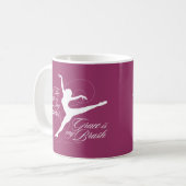 Grace ist mein Brush (Tanz) Kaffeetasse (Vorderseite Links)