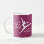 Grace ist mein Brush (Tanz) Kaffeetasse (Links)