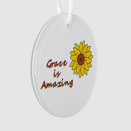 Grace ist Phantastisch - Sonnenblume Ornament (Vorderseite)