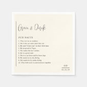 Grace Ivory Moderne Hochzeit Serviette (Vorderseite)