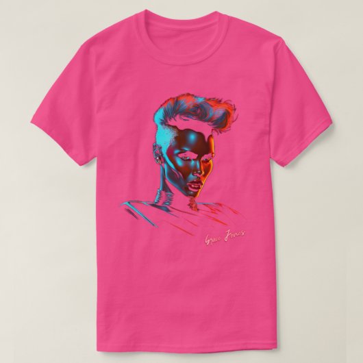 Grace Jones 80er Style Ästhetische Gestaltung 1 T-Shirt (Design vorne)