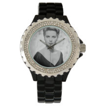 Grace Kelly, 1955 Kristall Black Enamel Watch