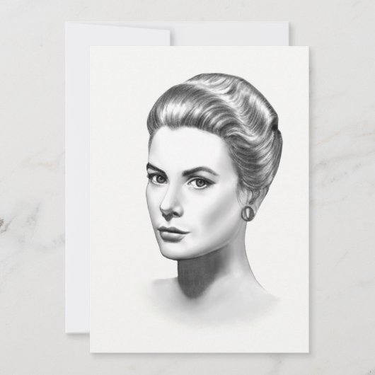 Grace Kelly Feiertagskarte (Vorderseite)