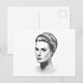 Grace Kelly Postkarte (Vorne/Hinten)