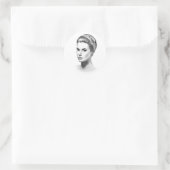 Grace Kelly Runder Aufkleber (Tasche)