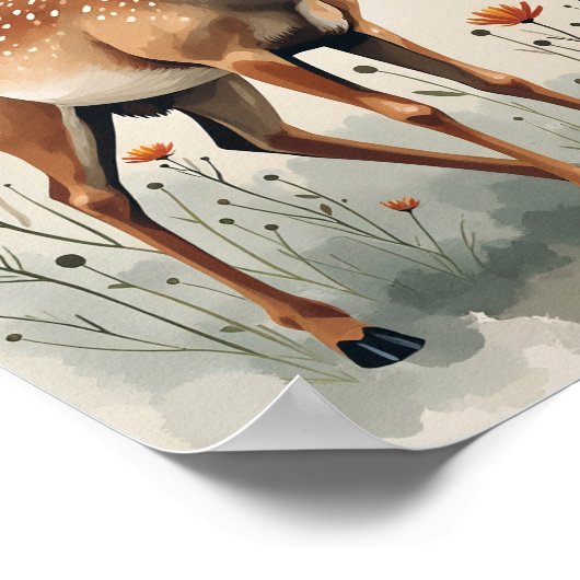 Grace like Rain Boho Christlich Wall Art Print Poster (Ecke)