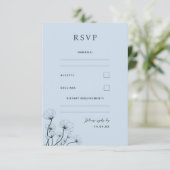 GRACE Moderne RSVP-Karte RSVP Karte (Stehend Vorderseite)