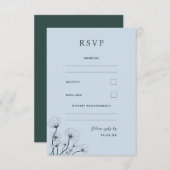 GRACE Moderne RSVP-Karte RSVP Karte (Vorne/Hinten)