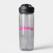 Grace Name In Leidenschaft Rosa, Trinkflasche (Vorderseite)