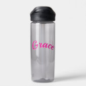 Grace Name In Leidenschaft Rosa, Trinkflasche (Rückseite)
