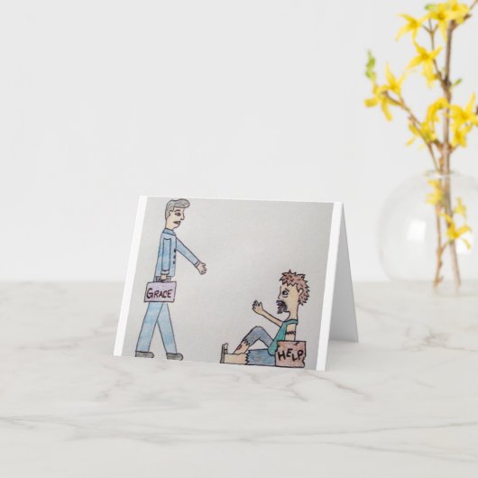 Grace Note Card Karte (Gelbe Blume)