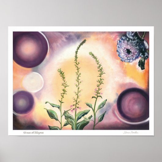 Grace of Filigree - Edler Kunstdruck Poster (Vorne)