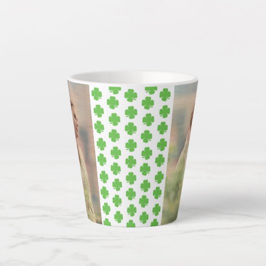 Grace of Monaco / St Patrick's Day Latte Tasse (Vorderseite)