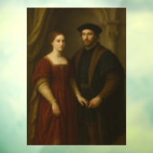 Grace of the Renaissance - Portrait of a Noblewoma Fensteraufkleber (Blatt 3)