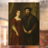 Grace of the Renaissance - Portrait of a Noblewoma Fensteraufkleber (Blatt 2)