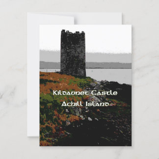 Grace O'Malley's Castle auf der Insel Achill Postkarte