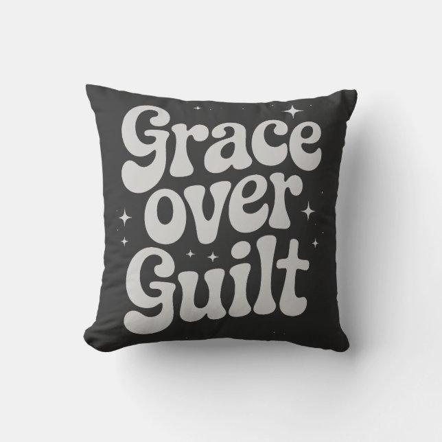 Grace Over Guilt Throw Kissen (Vorderseite)