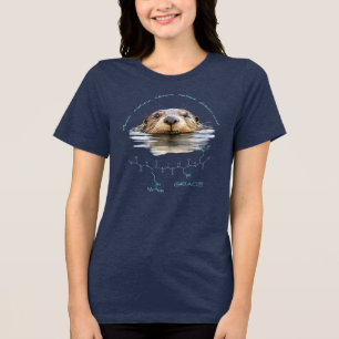 GRACE Peptid, Otter 2 mit benutzerdefiniertem Text Tri-Blend Shirt
