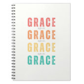 Grace Prayer Journal, Christliches Notebook Notizblock (Vorderseite)
