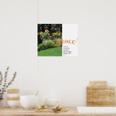 Grace Psalm 103:8 Spring Floral Poster (Küche)