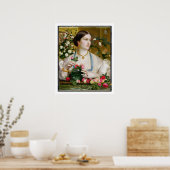 Grace Rose, 1866 (Öl auf Tafel) Poster (Küche)