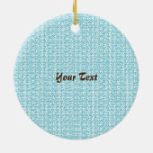 Grace Rose Christliche Kreuzung Keramik Ornament (Hinten)