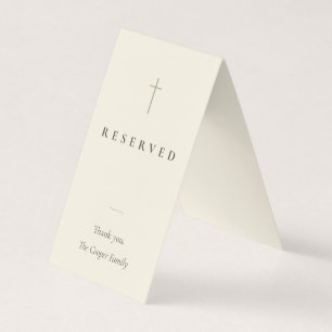 Grace Sage Religiöse Reservierte Sitzplatzkarte Visitenkarten
