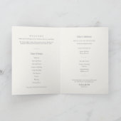 Grace Stone Minimal Cross gefaltete Taufe Programm (Innenseite)