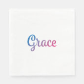 Grace Stylish Cursive Serviette (Vorderseite)