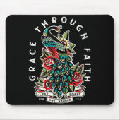 Grace Through Faith Lest Any Should Boast Pea Chri Mousepad (Vorne)