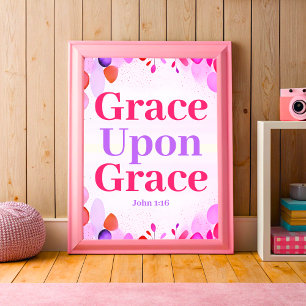 Grace über Grace Boho Christlich Teen Giro del Mal Poster