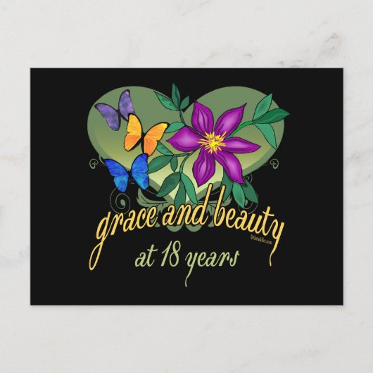 Grace und Beauty bei 18 Jahren Postkarte (Vorderseite)