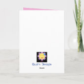 Grace und Beauty individuell anpassbar Afrocentric Karte (Rückseite)