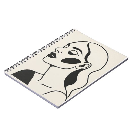 Grace und Eleganz des Porträts einer Adligen Notizblock (Linke Seite)