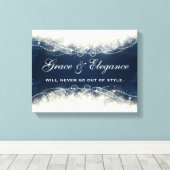 Grace und Eleganz werden nie außer Mode kommen Leinwanddruck (Insitu (Holzboden))