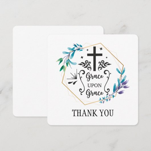 Grace upon Grace Dankeskarte (Vorne/Hinten)