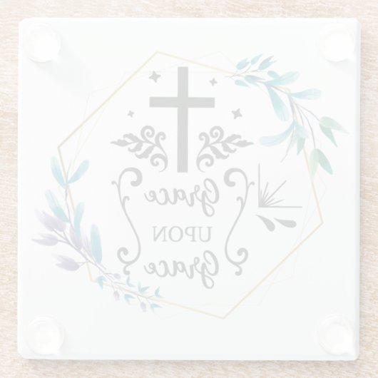 Grace upon Grace Glasuntersetzer (Rückseite)