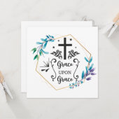 Grace upon Grace Karte (Vorderseite/Rückseite Beispiel)