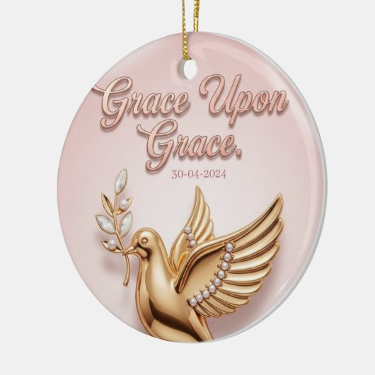 "Grace Upon Grace" Keepsake Ornament:  Keramik Ornament (Links)