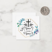 Grace upon Grace Mitteilungskarte (Vorderseite/Rückseite Beispiel)