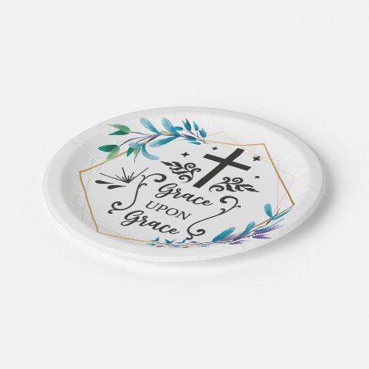 Grace upon Grace Pappteller (Schrägansicht)