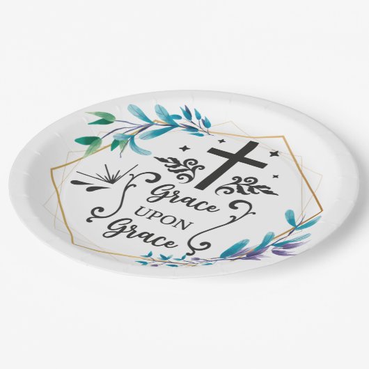 Grace upon Grace Pappteller (Schrägansicht)