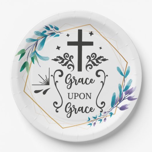 Grace upon Grace Pappteller (Vorderseite)