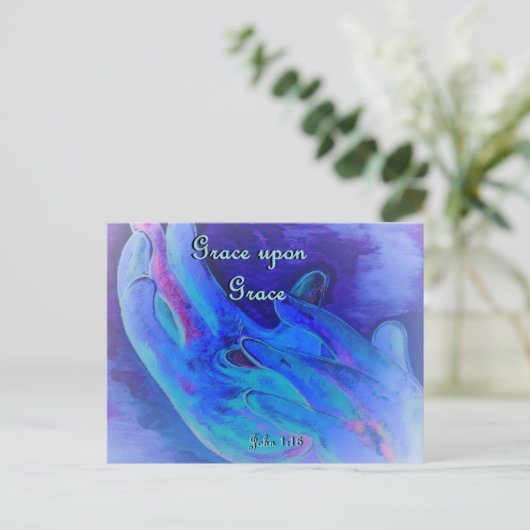 Grace upon Grace Postkarte (Stehend Vorderseite)